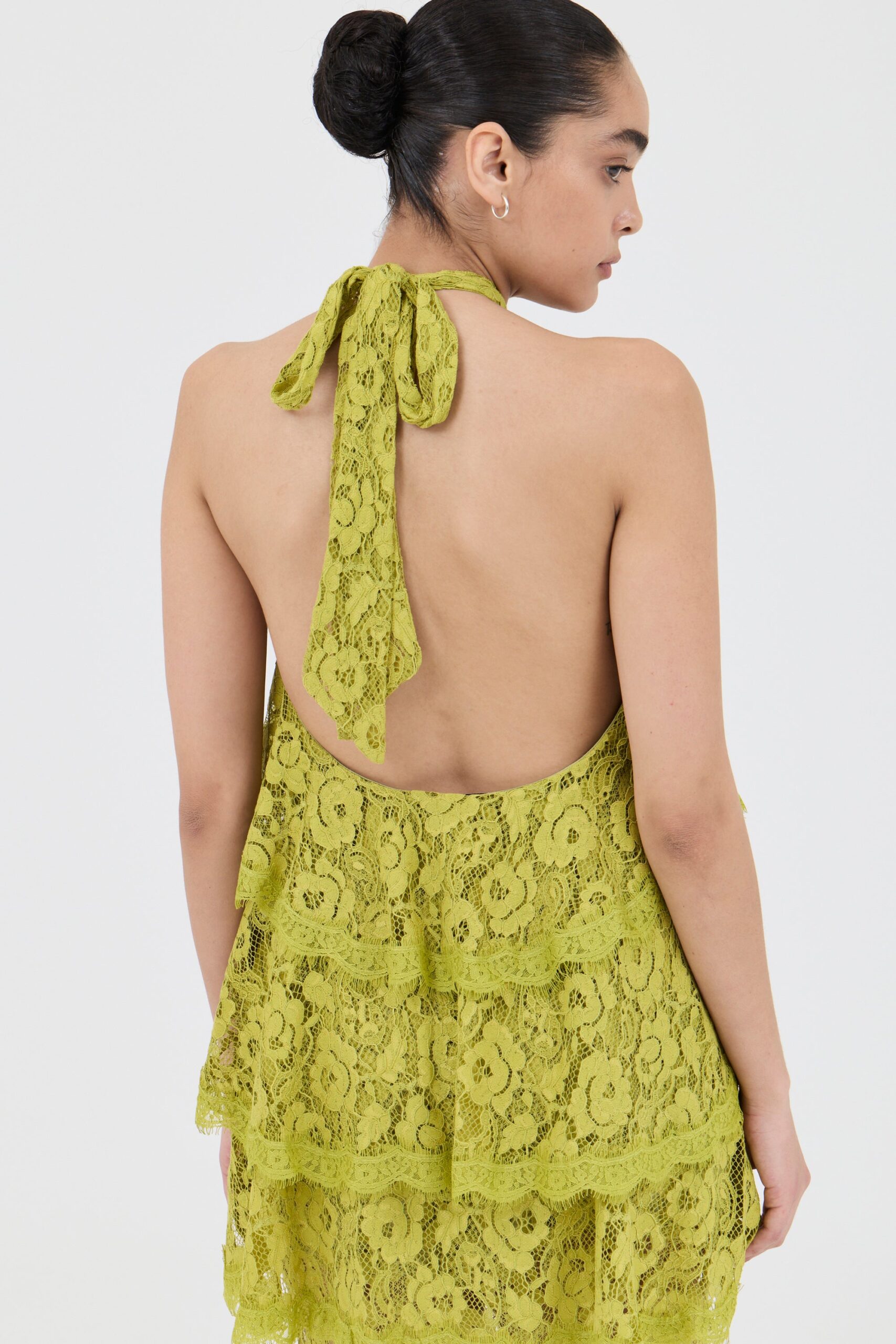Third Form Lovelight Lace Tiered Dress | Fig - Image 3