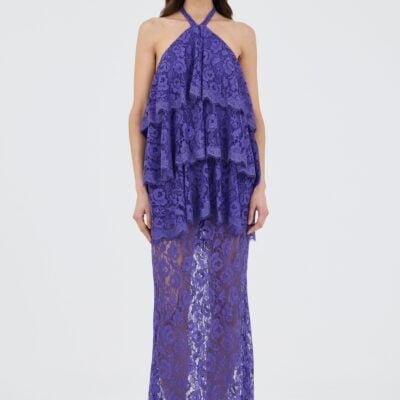 Third Form Lovelight Lace Tiered Dress | Amethyst - Image 1