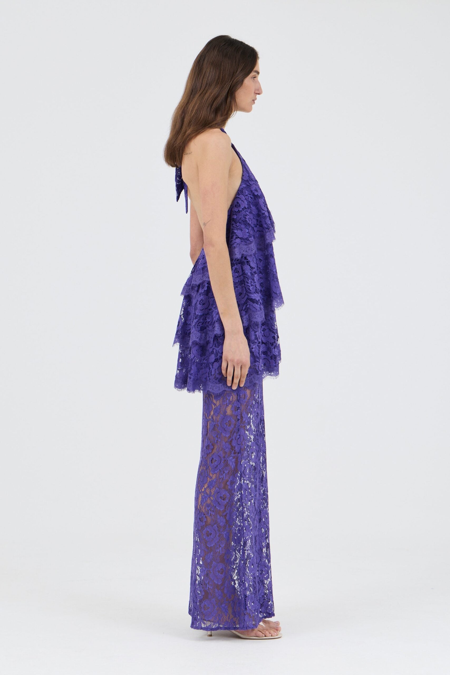 Third Form Lovelight Lace Tiered Dress | Amethyst - Image 3