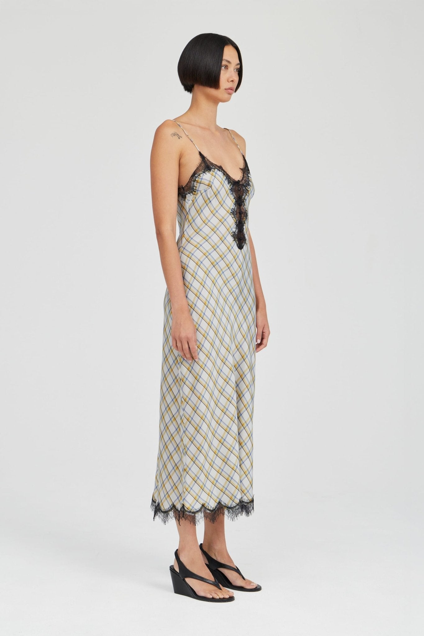 Third Form Kept Close Bias Slip Dress | - Image 3
