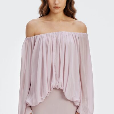Third Form In Passing Off Shoulder Blouse | Violet - Image 1