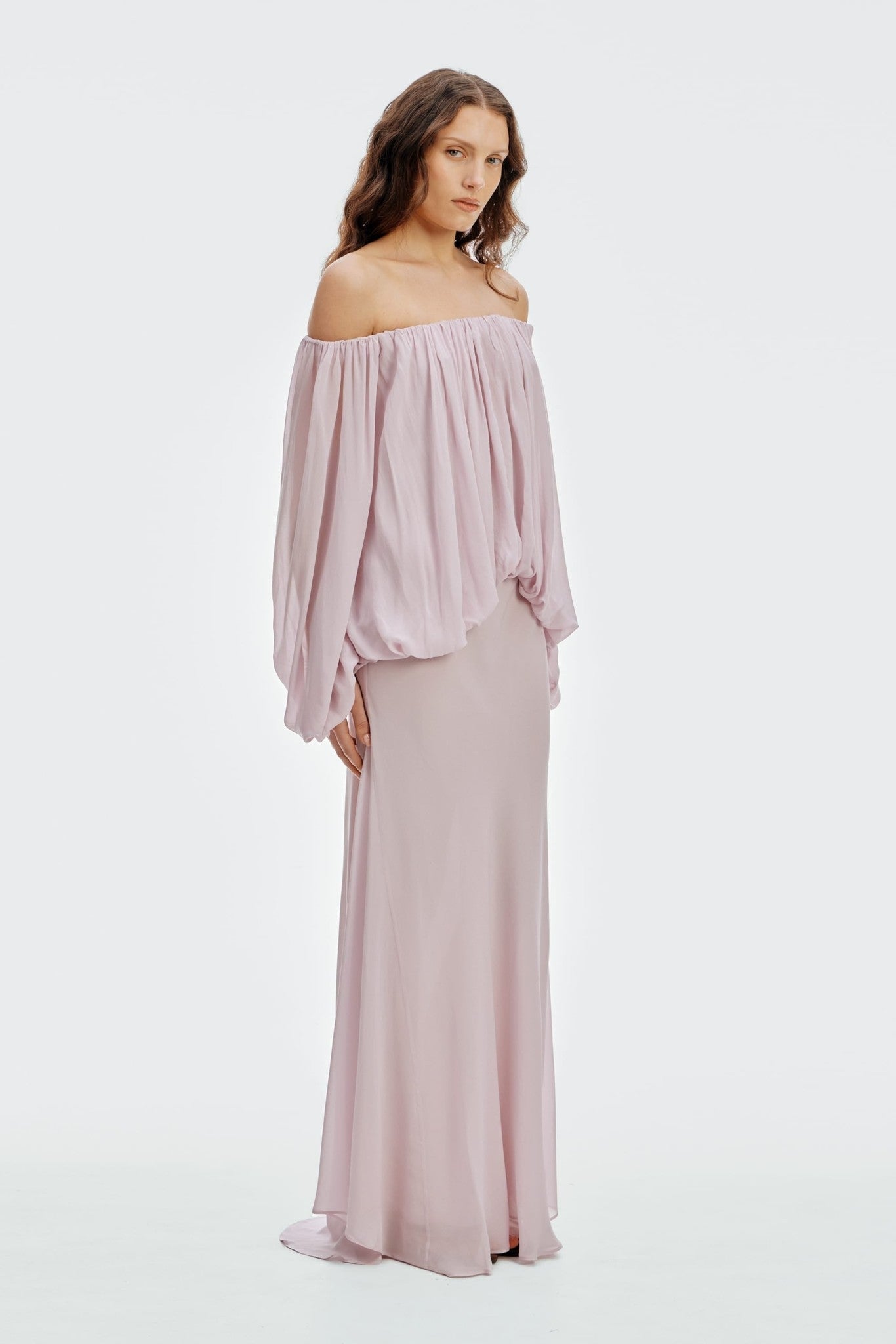 MNTFM051026020904150_3 Third Form In Passing Off Shoulder Blouse | Violet - Image 3