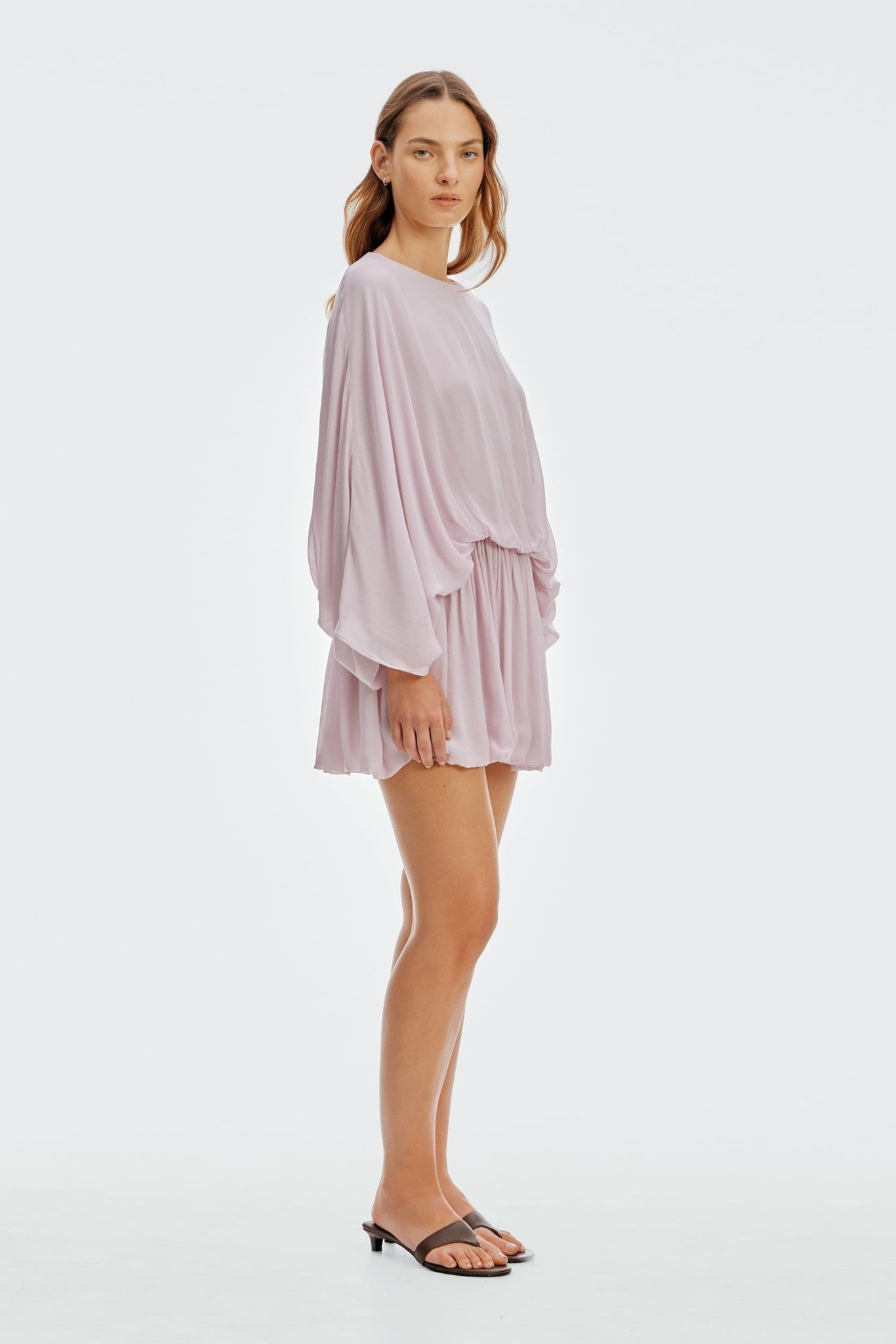 MNTFM051026020904152_2 Third Form In Passing Mini Dress | Violet - Image 2