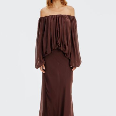 Third Form In Passing Maxi Skirt | Truffle - Image 1