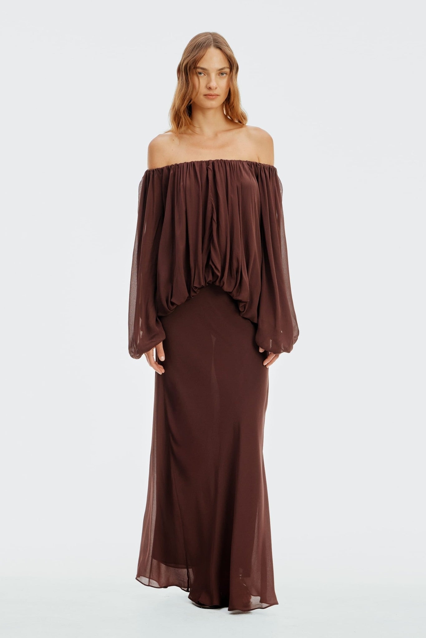 Third Form In Passing Maxi Skirt | Truffle - Image 1