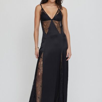 Third Form Inhale Panel Slip Dress | Ink - Image 1