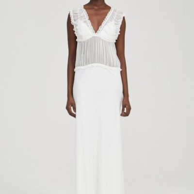 Third Form Held Floor Length Dress | Ivory - Image 1