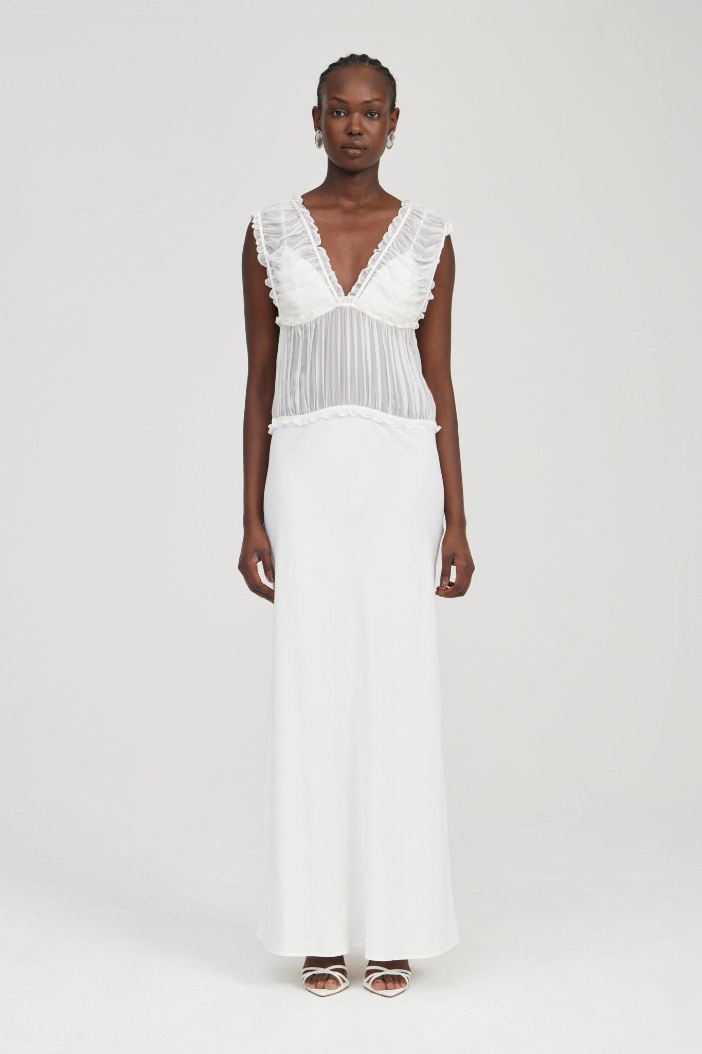 Third Form Held Floor Length Dress | Ivory - Image 1