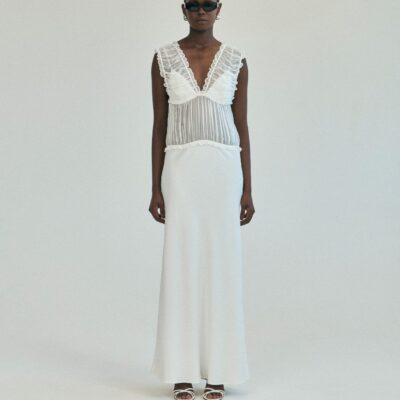 Third Form Held Floor Length Dress | Ivory - Image 2