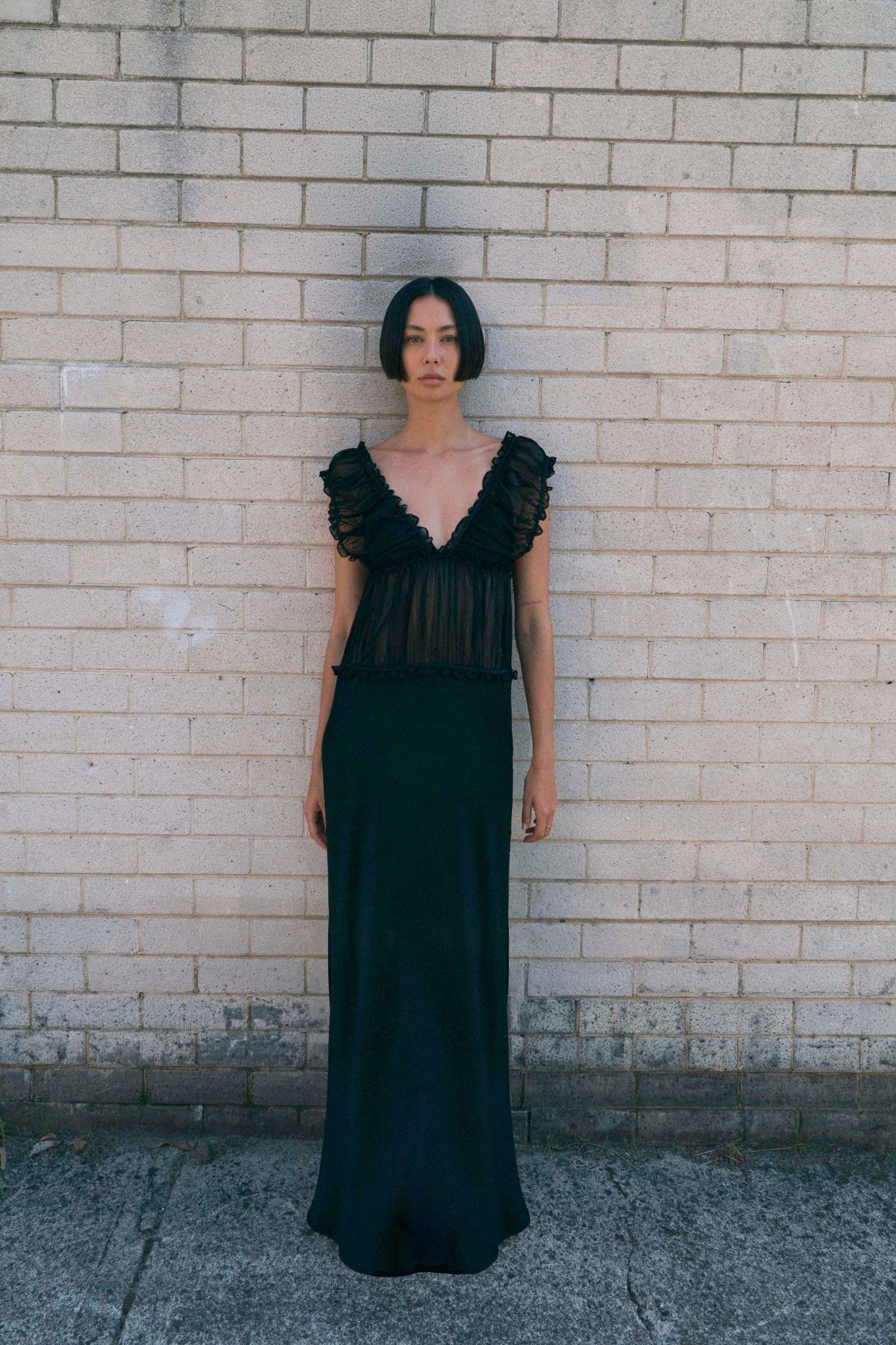 MNTFM051026020904167_2 Third Form Held Floor Length Dress | Eclipse - Image 2