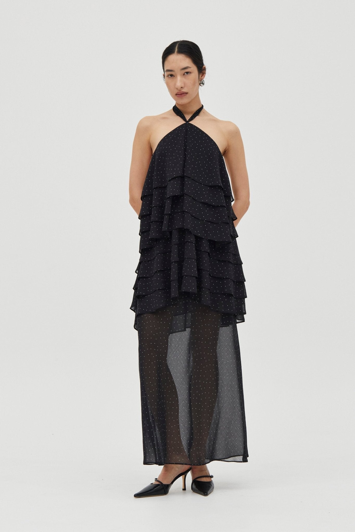 Third Form Gaia Tiered Maxi Dress | Smoke Spot - Image 1