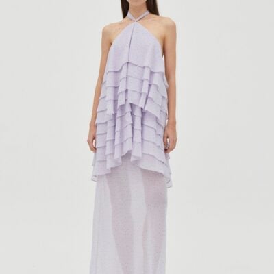 Third Form Gaia Tiered Maxi Dress | Lilac Spot - Image 1
