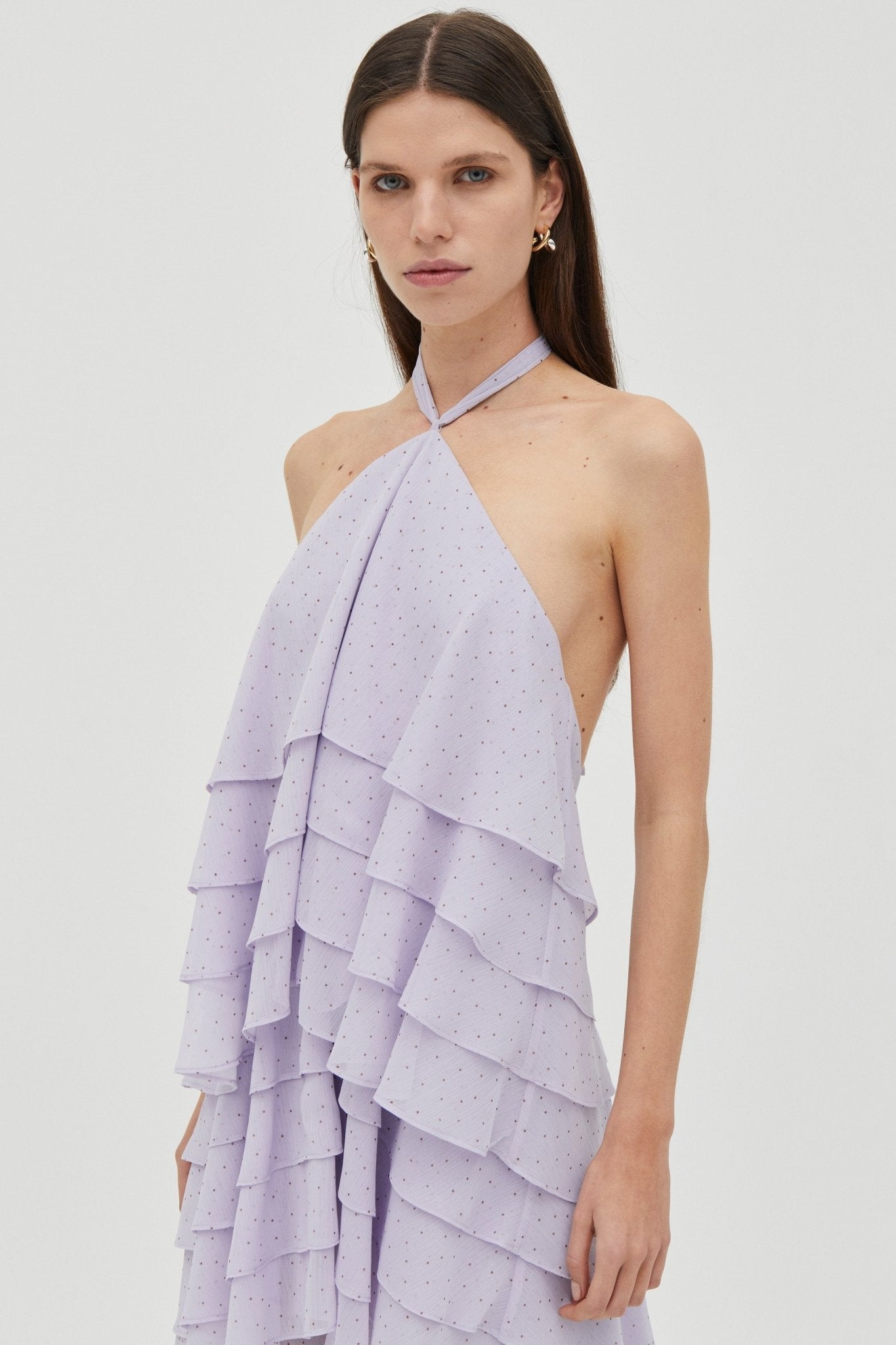 Third Form Gaia Tiered Maxi Dress | Lilac Spot - Image 3