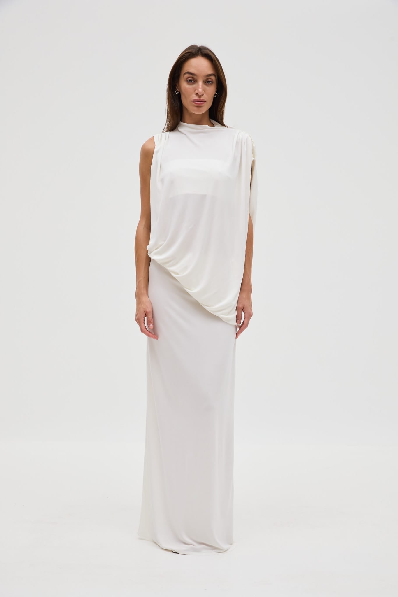 Third Form Fall Away Floor Length Dress | Ivory - Image 1