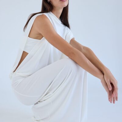 Third Form Fall Away Floor Length Dress | Ivory - Image 2