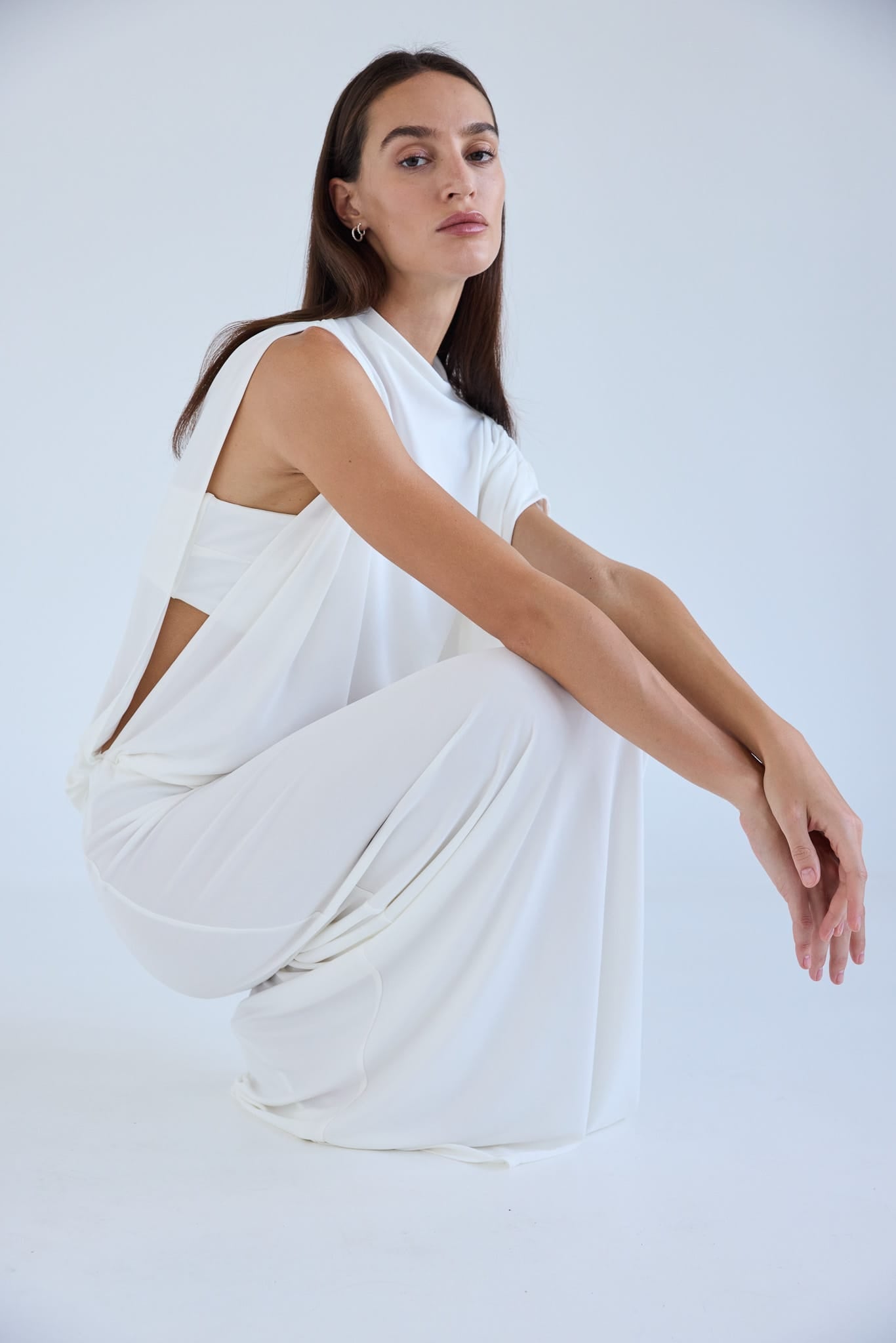 Third Form Fall Away Floor Length Dress | Ivory - Image 2
