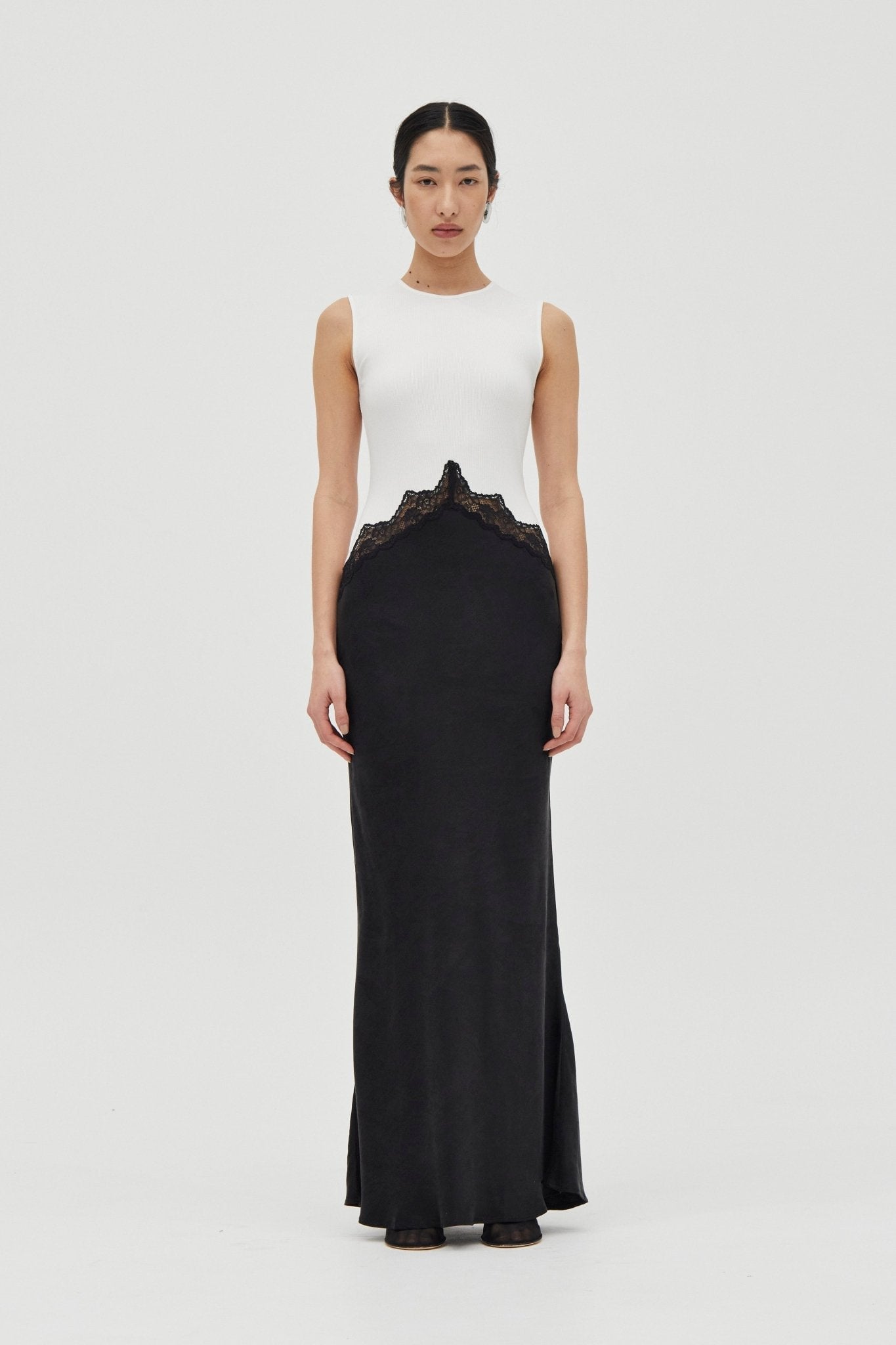 Third Form Echo Contrast Tank Dress | Moonstone - Image 1