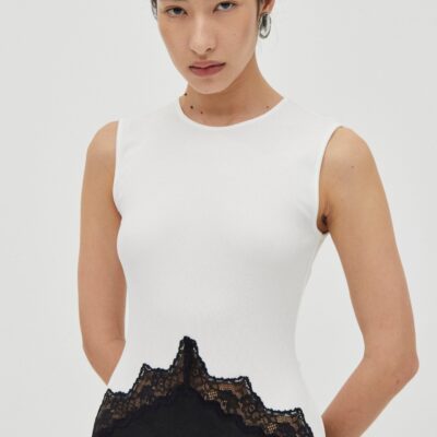 Third Form Echo Contrast Tank Dress | Moonstone - Image 2