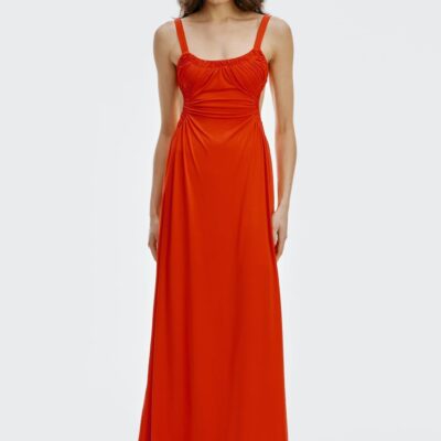 Third Form Drift Tie Back Maxi Dress | Vermillion - Image 1