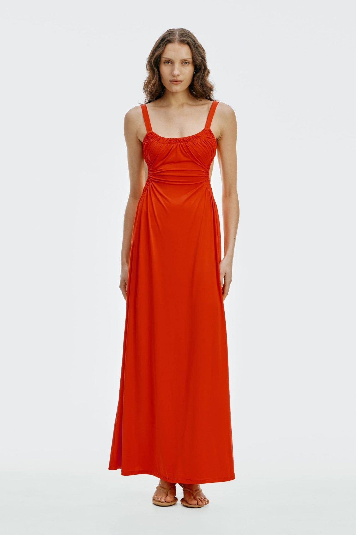 Third Form Drift Tie Back Maxi Dress | Vermillion - Image 1