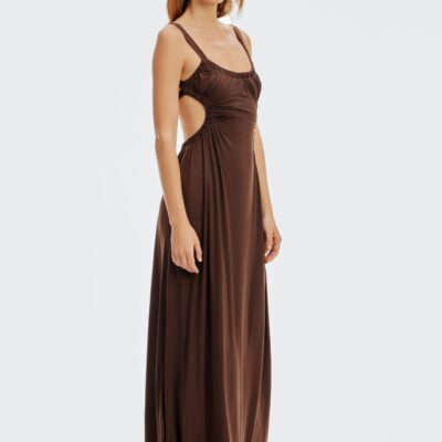 Third Form Drift Tie Back Maxi Dress | Espresso - Image 2