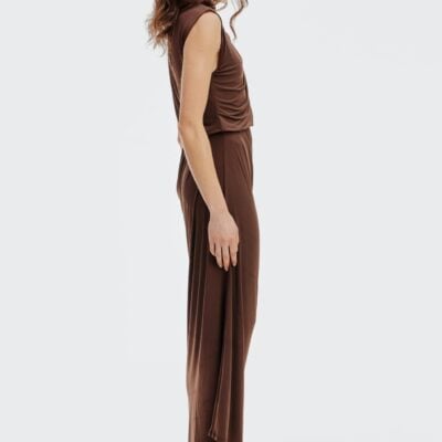 Third Form Drift Drape Jersey Dress | Espresso - Image 2