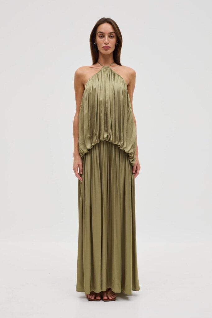 Third Form Dreamt Halter Maxi Dress | Dusty Sage - Image 1