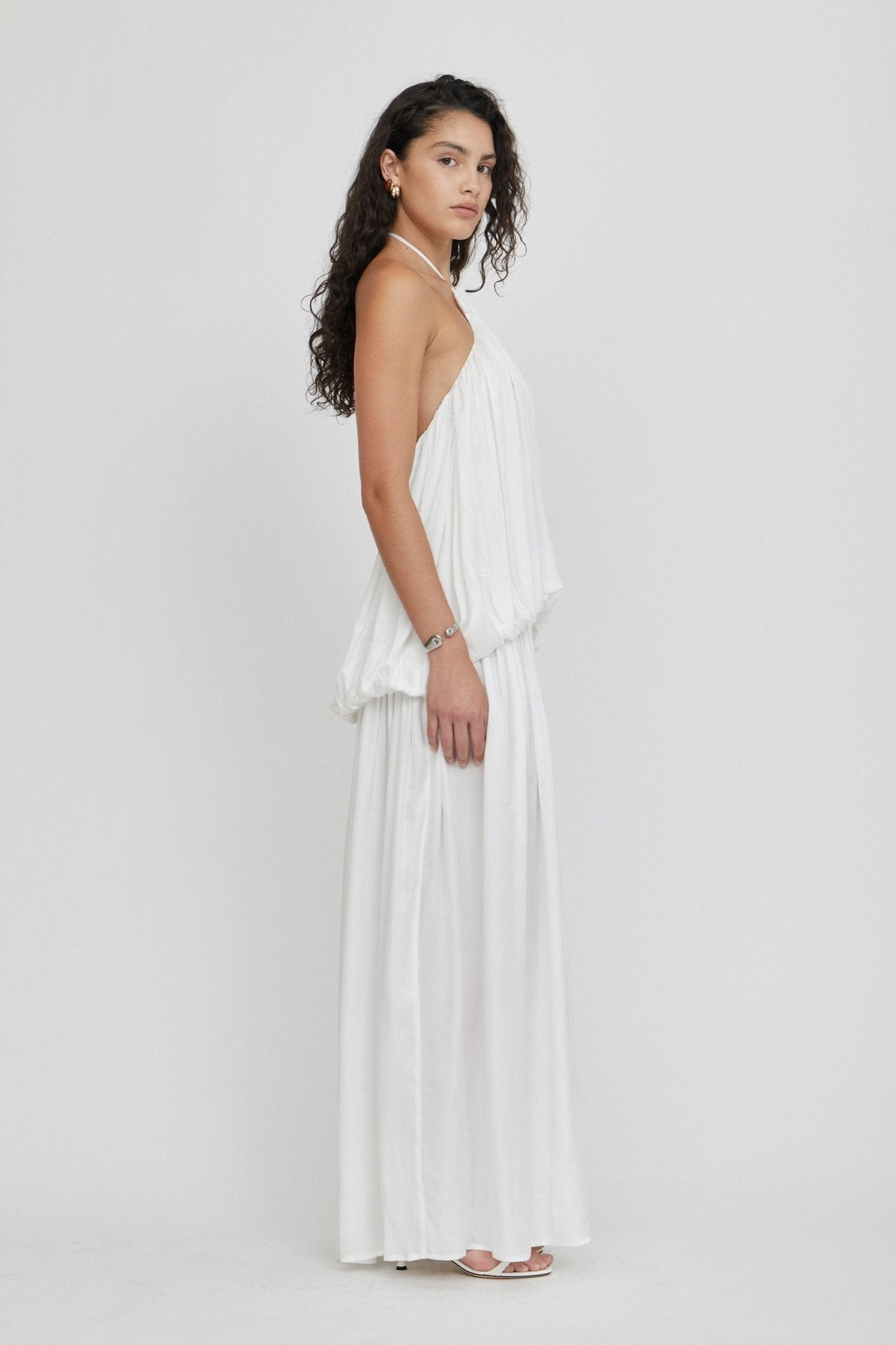 MNTFM051026020904190_3 Third Form Dreamt Halter Maxi Dress | Cloud - Image 3
