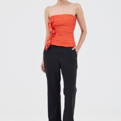 Third Form Crossing Strapless Top | Poppy Polka - Image 2