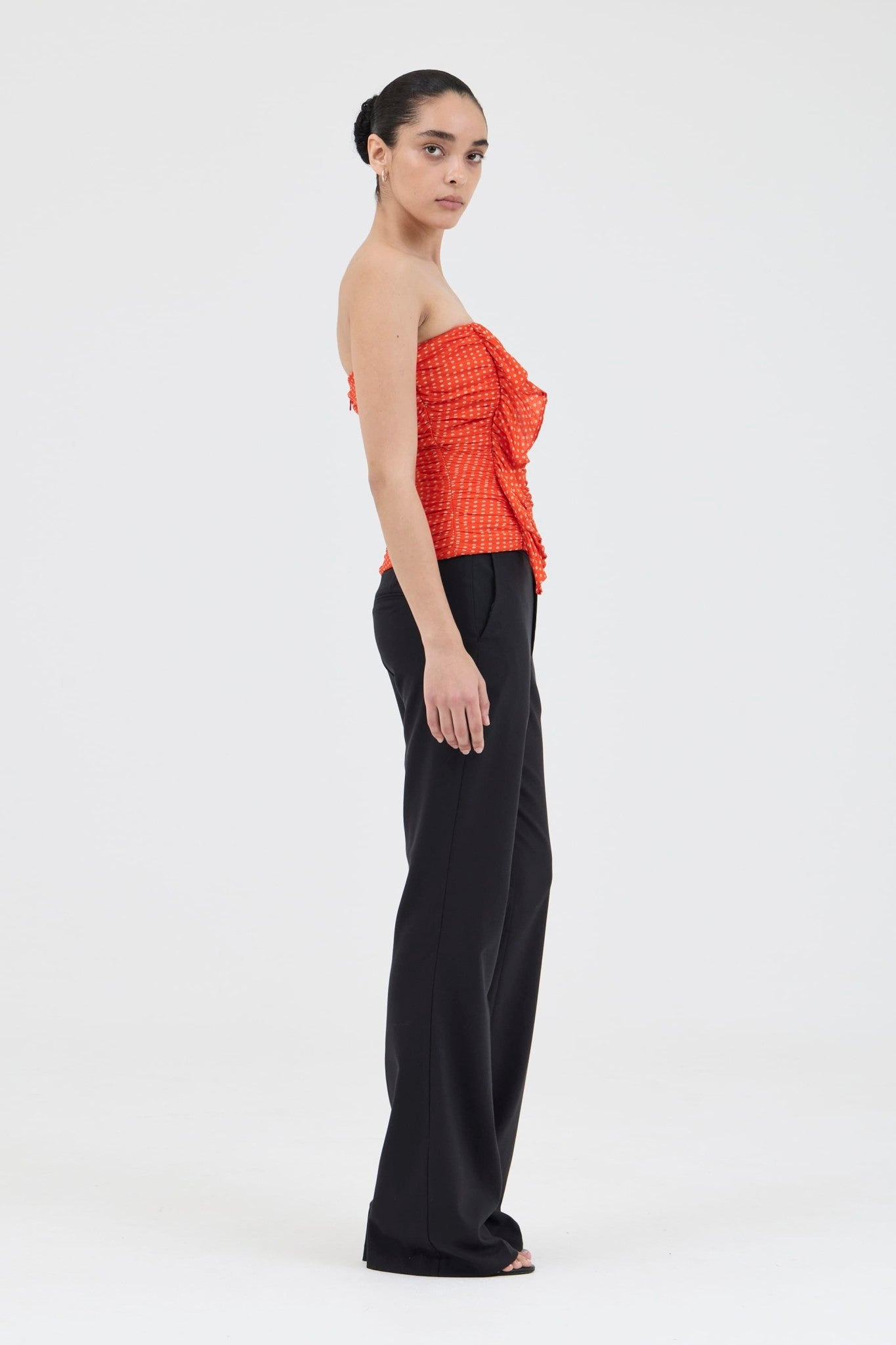 Third Form Crossing Strapless Top | Poppy Polka - Image 3