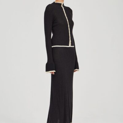 Third Form Bound Knit Skirt | Soot & Shell - Image 2