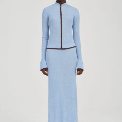 Third Form Bound Knit Skirt | Haze & Cocoa - Image 1