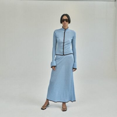 Third Form Bound Knit Skirt | Haze & Cocoa - Image 2