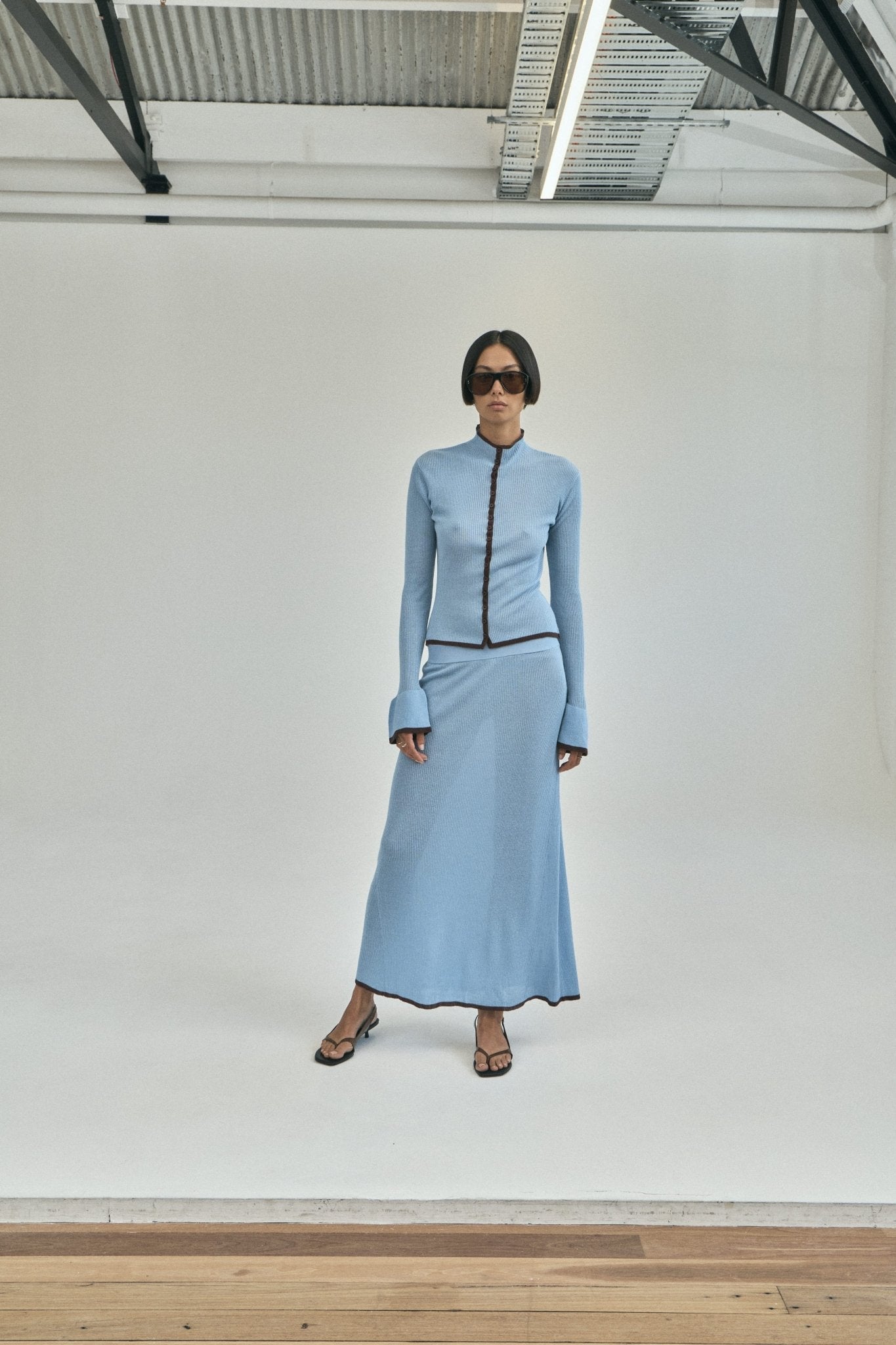Third Form Bound Knit Skirt | Haze & Cocoa - Image 2