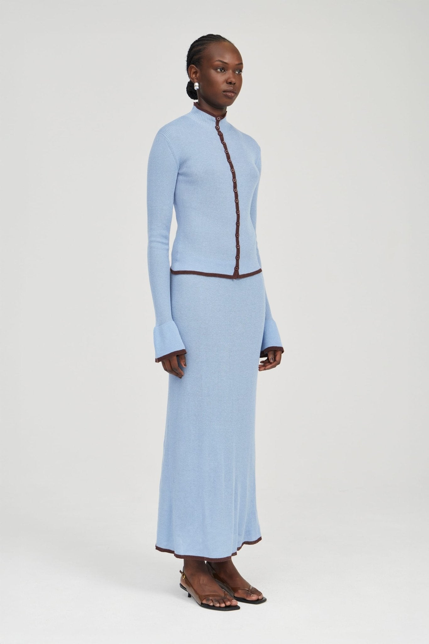Third Form Bound Knit Skirt | Haze & Cocoa - Image 3