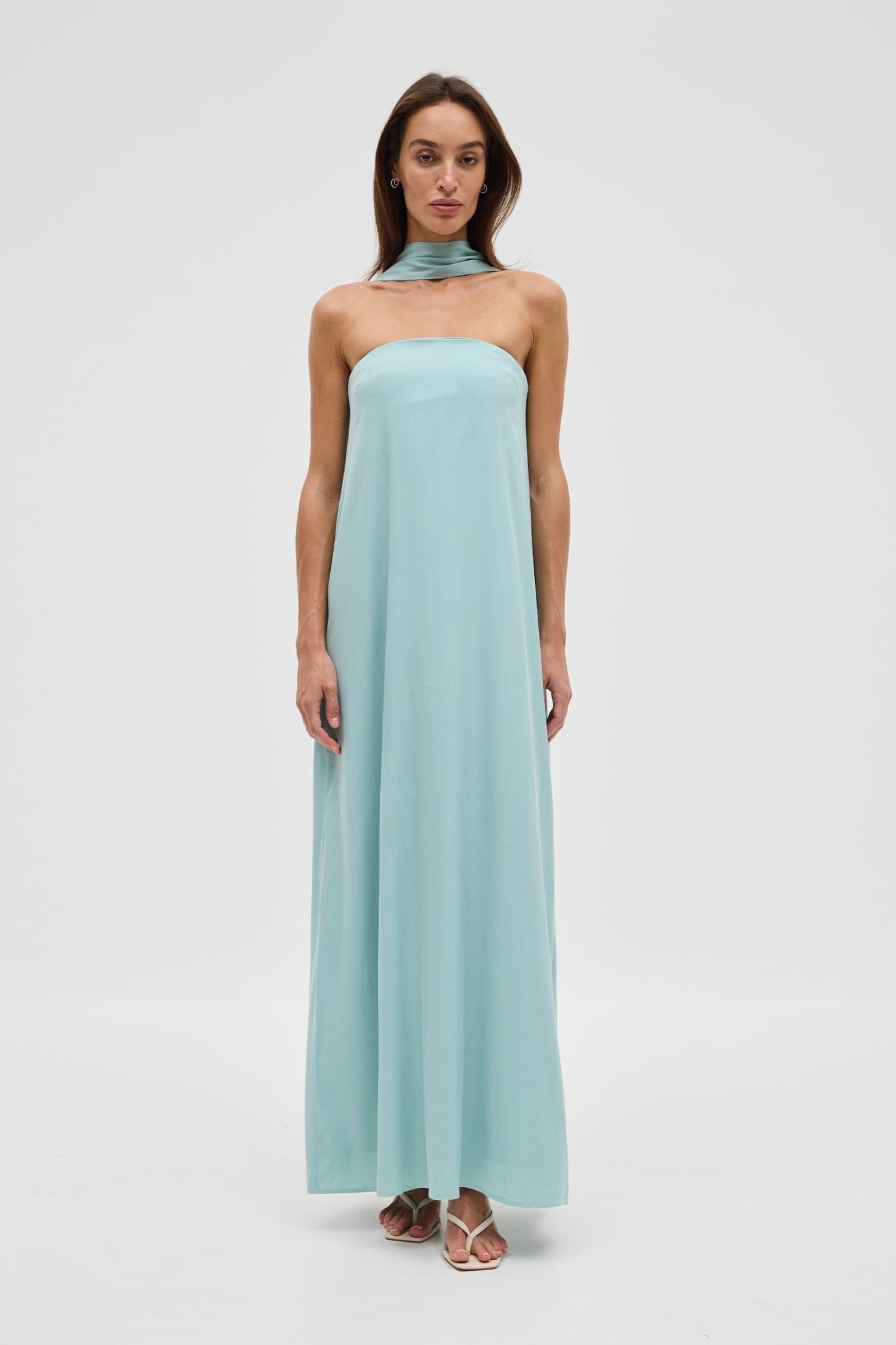 MNTFM051026020904210_2 Third Form Bia Strapless Maxi Dress | Sea Spray - Image 2