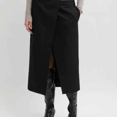 Tibi Gossamer Plain Weave Double Apron Skirt - Image 2