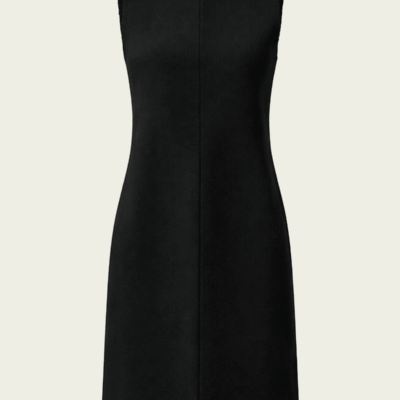 Tibi Viscose Plisse Sleeveless Bias Short Tunic Dress - Image 1