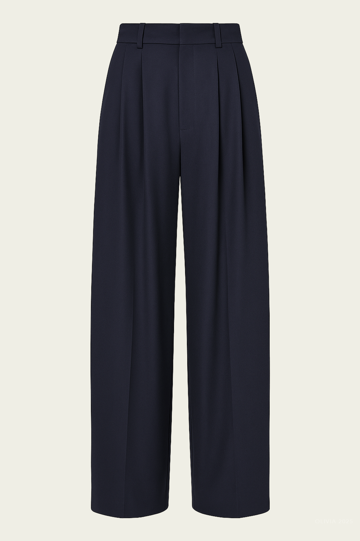 Tibi Relaxed Suiting Triple Pleat Pant - Image 1