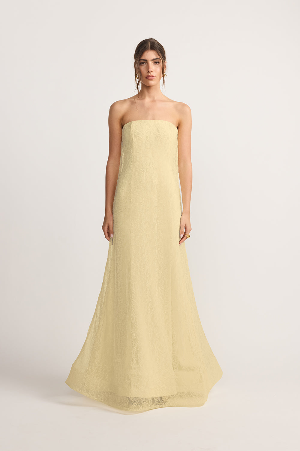 TOJHA Zahair Strapless Maxi Dress Butter - Image 1