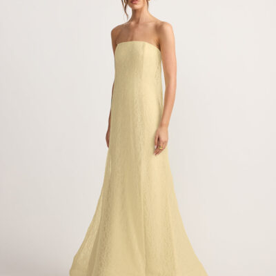 TOJHA Zahair Strapless Maxi Dress Butter - Image 2