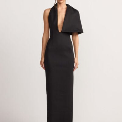 TOJHA Oscar Halter Maxi Dress Black - Image 1
