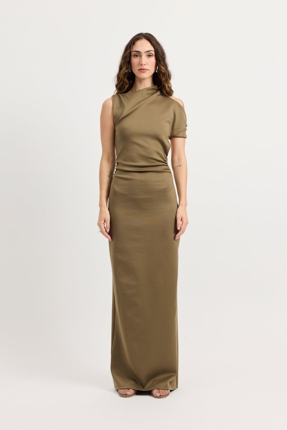 MNTJH051026014157370_2 TOJHA Xyla Asymmetric Maxi Dress - Image 2