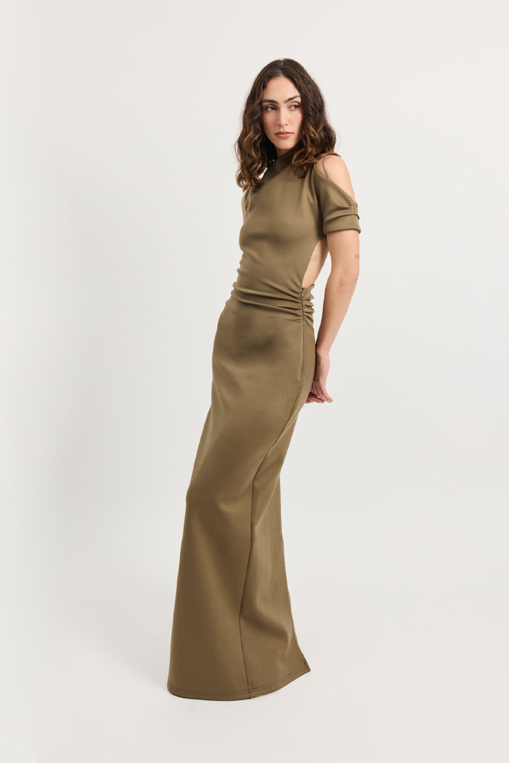 MNTJH051026014157370_3 TOJHA Xyla Asymmetric Maxi Dress - Image 3