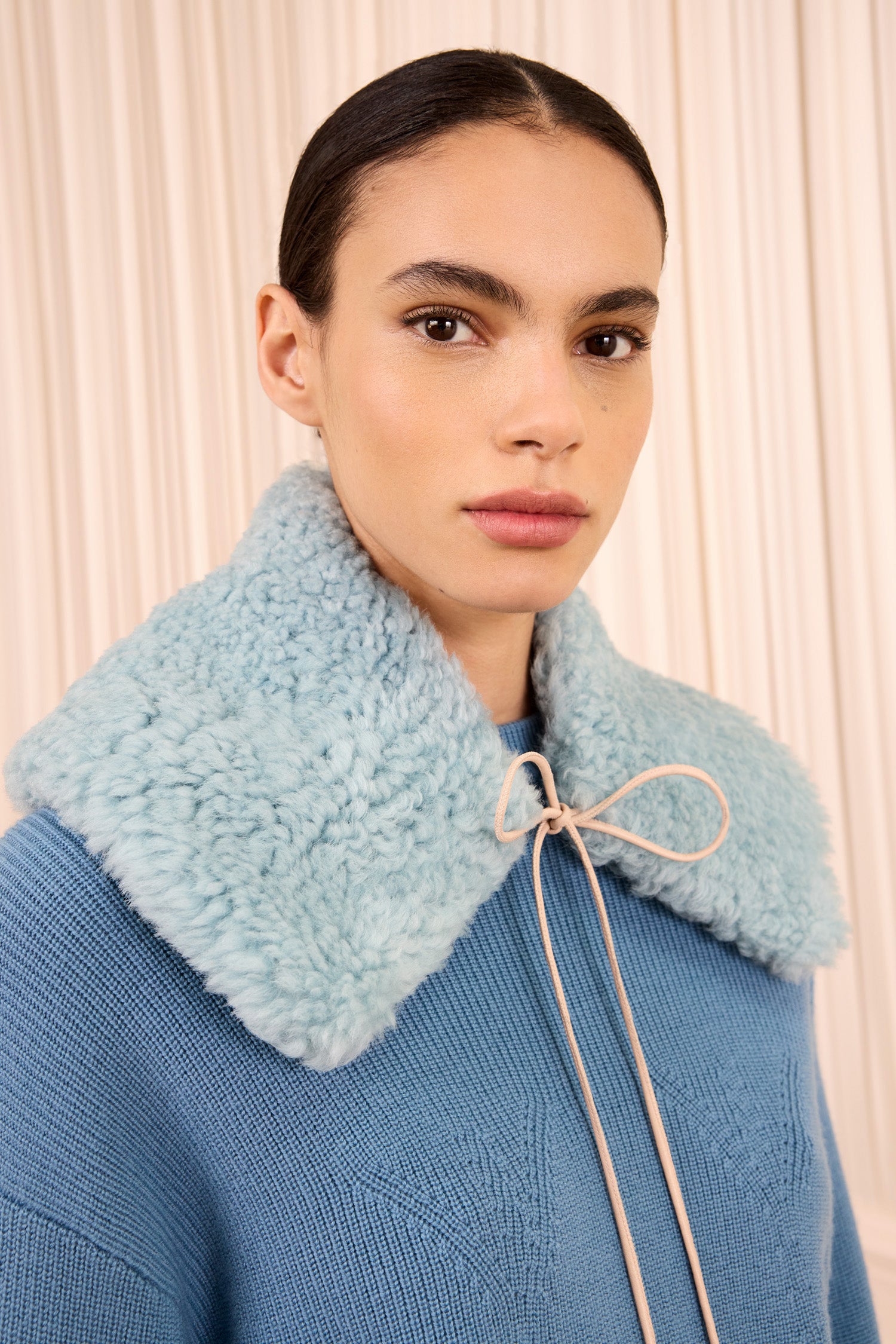 MNULJ051026014509382_2 Ulla Johnson Shearling Collar - Image 2