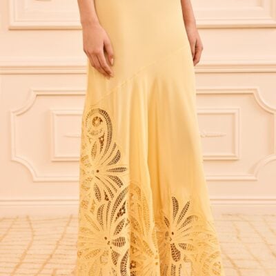 Ulla Johnson Oona Lace Applique Skirt - Image 2