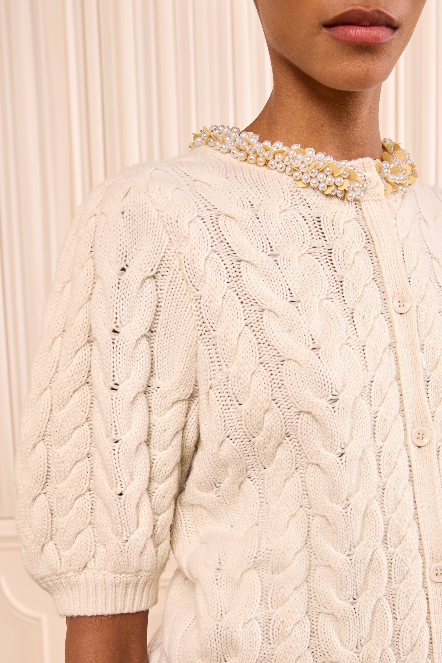 Ulla Johnson Olivia Knit Cardigan with Embellishment - Image 2