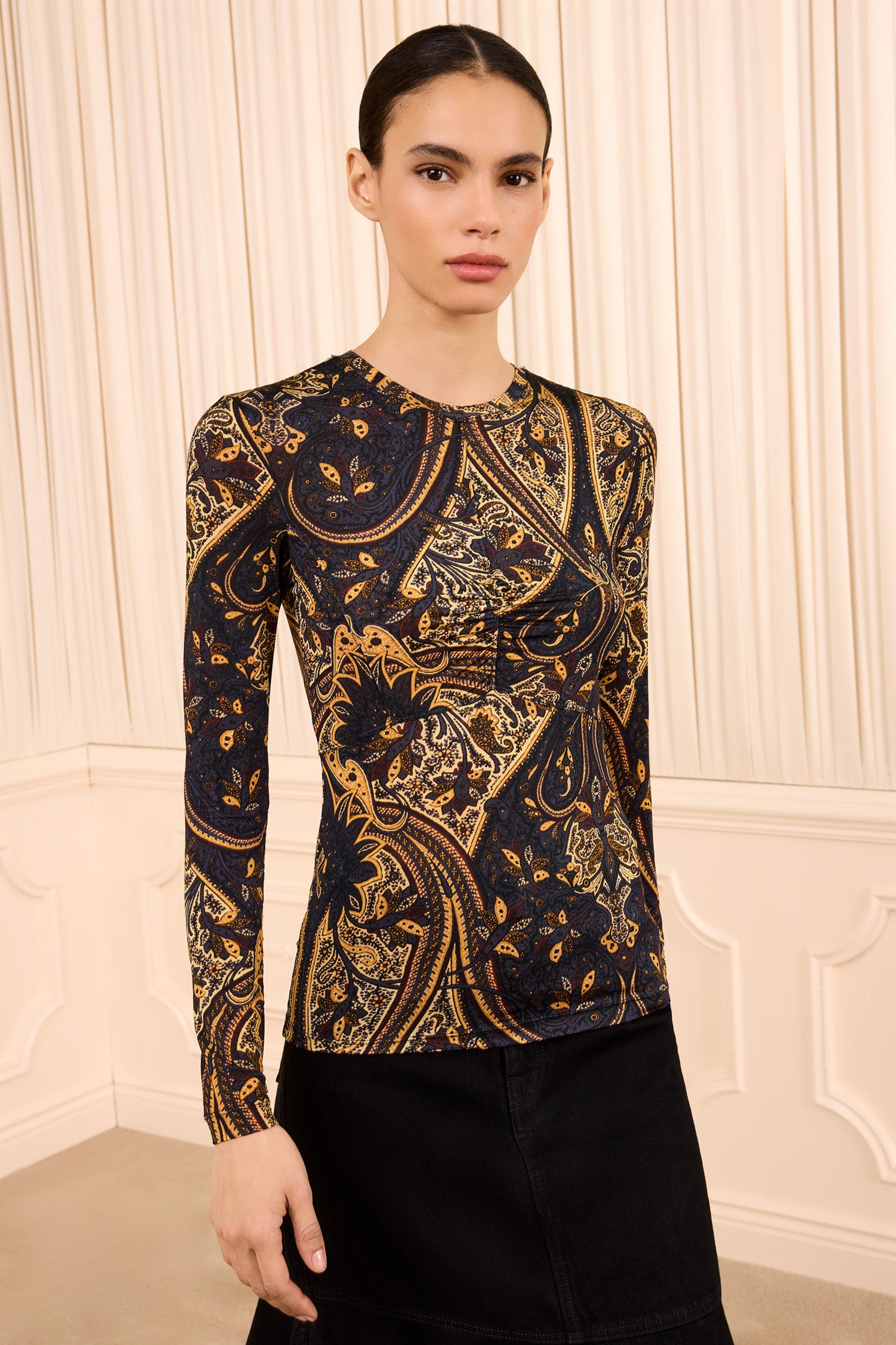 Ulla Johnson Neri Long Sleeve Jersey Top - Image 1