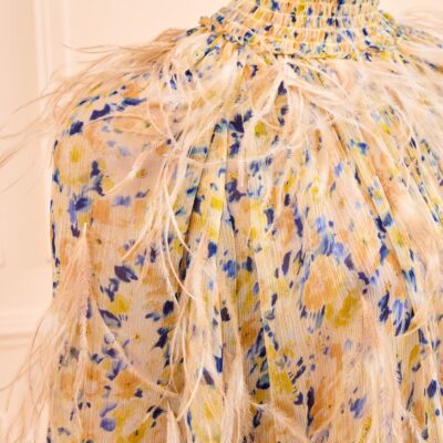 Ulla Johnson Miriam Dress with Feather Embroidery - Image 2