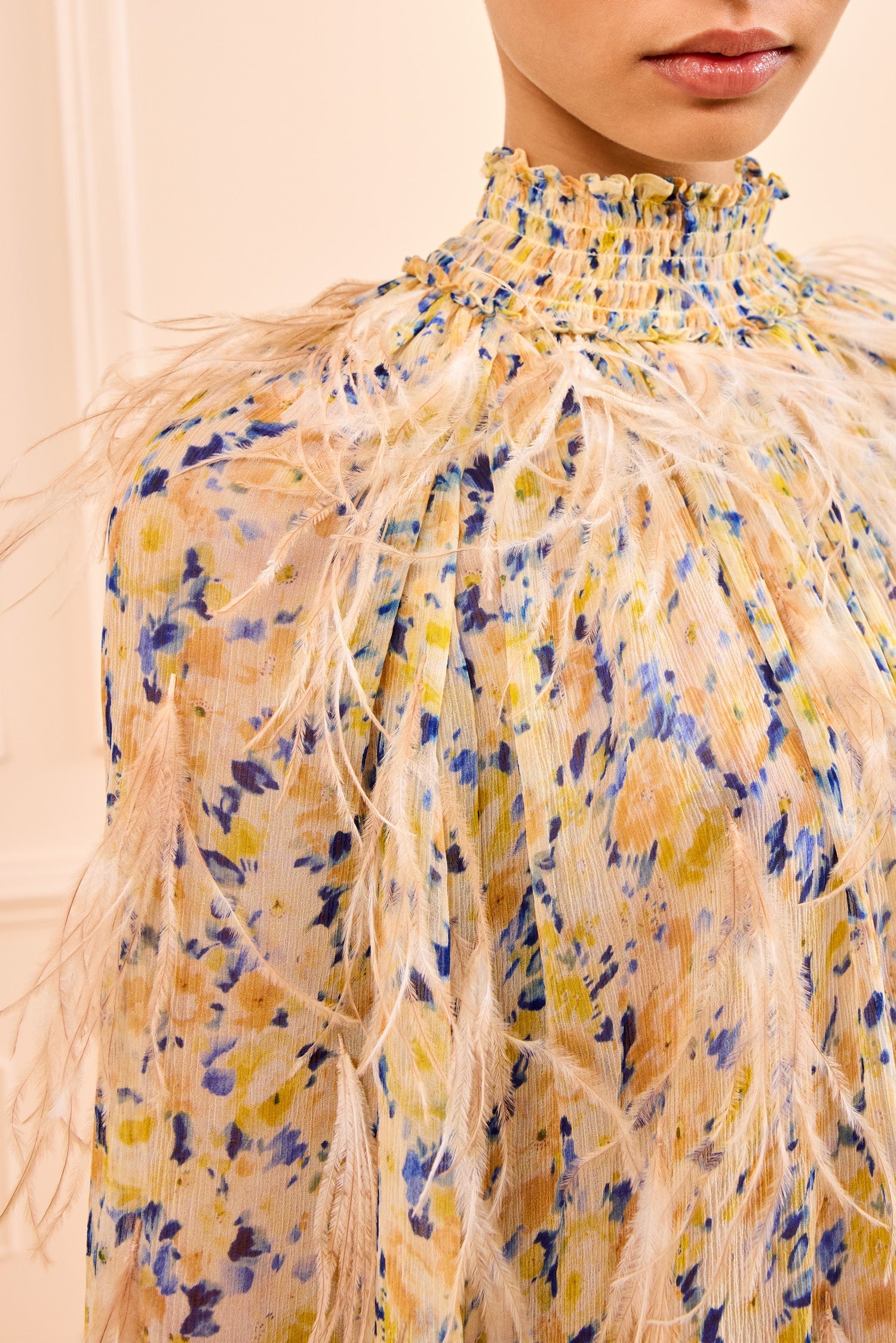 Ulla Johnson Miriam Dress with Feather Embroidery - Image 2